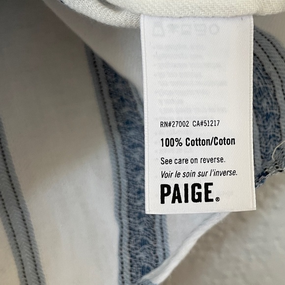 PAIGE Cotton Bria Halter Lace Up Tank Top Small - Picture 7 of 7